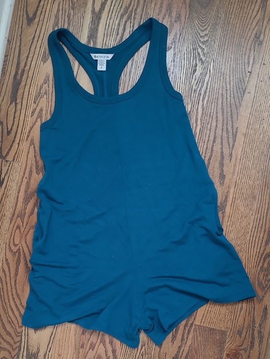 Athleta Pants - Athleta Teal Racerback Romper Size Small
